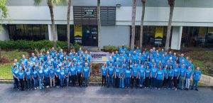 Leader Tech employee team group photo