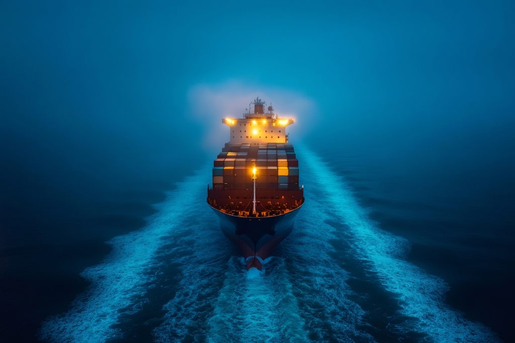 Container Ship Sailing