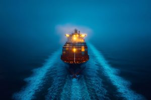 Container Ship Sailing