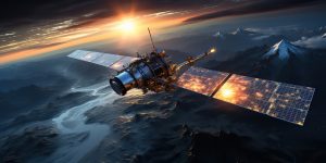 Satellite and Sunset
