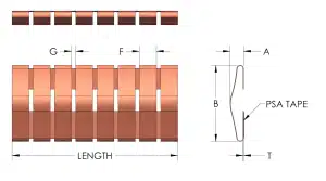 Low Profile Adhesive Mount Fingerstock Gasket