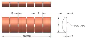 Dome Top Fingerstock Gasket