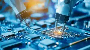 Robotic-arms-assemble-microchips