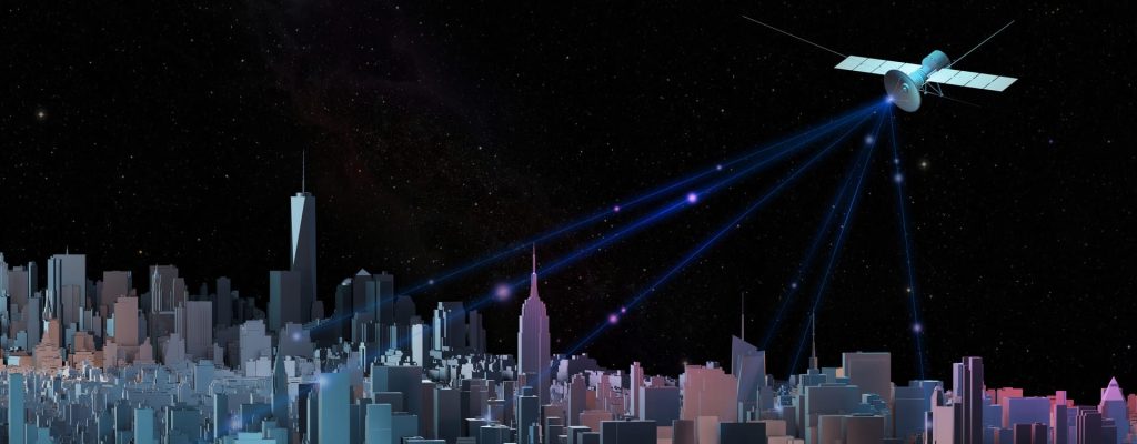 Satellite Communicating with Earth