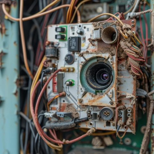 Corroded electronic device